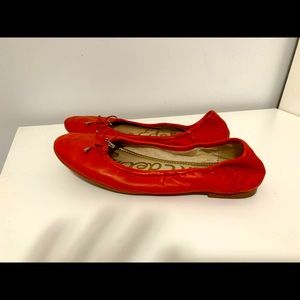 Red/orange Sam Edelman flats Size 8.5